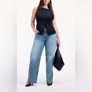 Madewell The Perfect Vintage Wide Leg Jean - Size 33